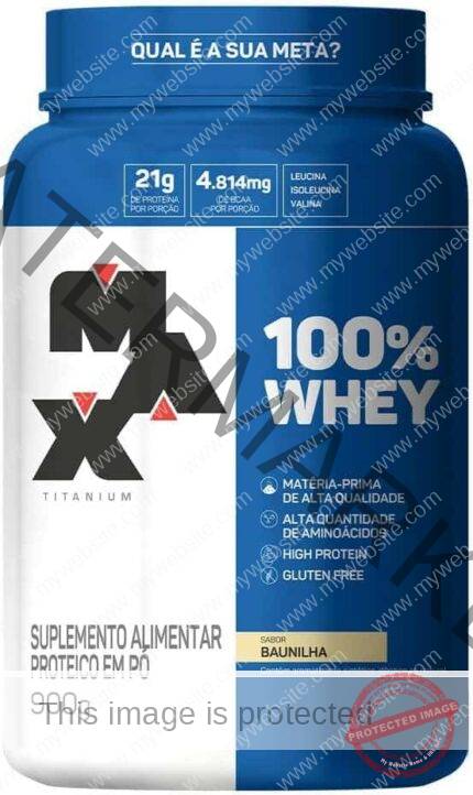 Max Titanium 100% Whey - 900G Baunilha