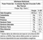 Max Titanium Power Protein Bar (8 Unid - 90G) - Sabor Dark Chocolate Truffle - Imagem 2