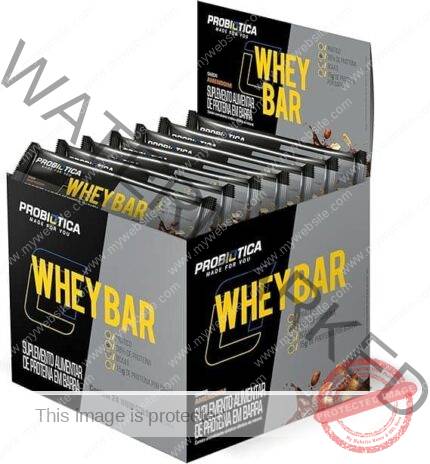 Probiótica Whey Bar High Protein - 24 Unidades 40G Amendoin